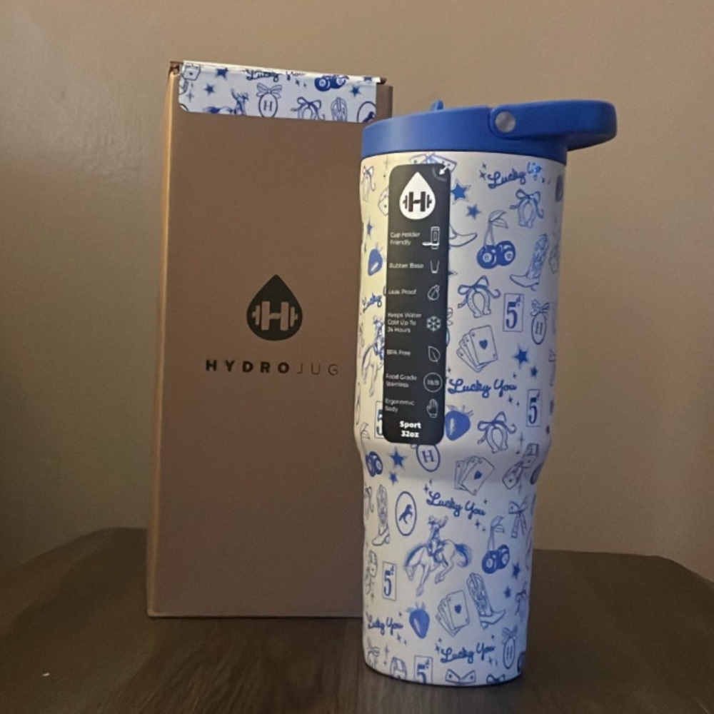 Hydrojug 32 oz sport- Blue Western Charm (limited release- sold out)